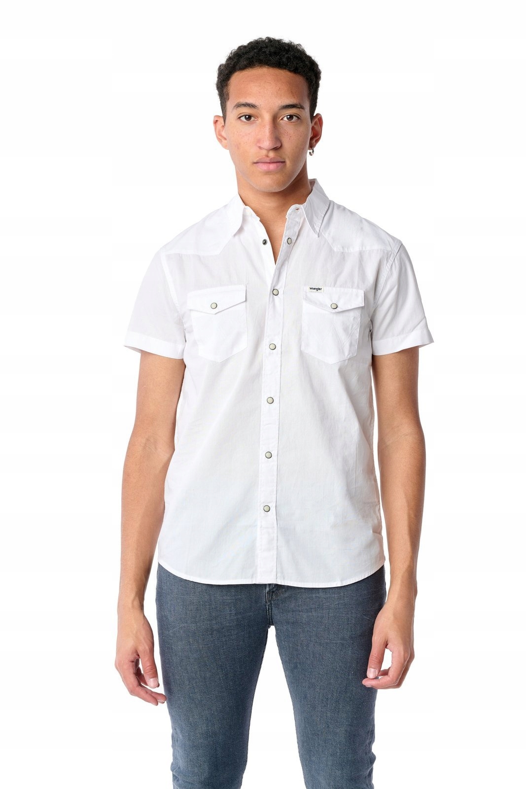 

Wrangler Ss Western Shirt White W5J06S989 M