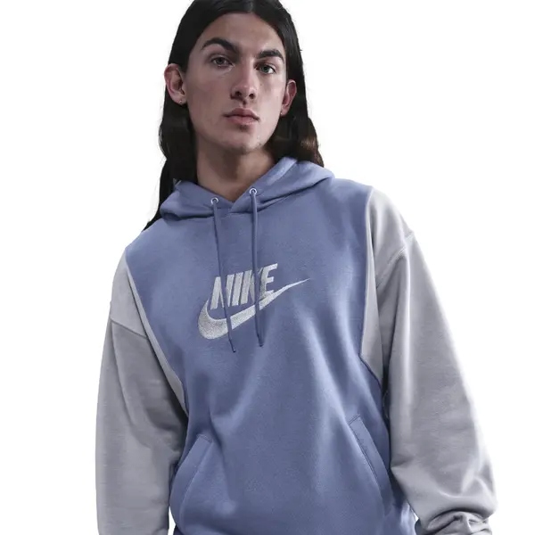 Pánská mikina Nike Club Fleece indigo šedá HV1476-499 vel. M