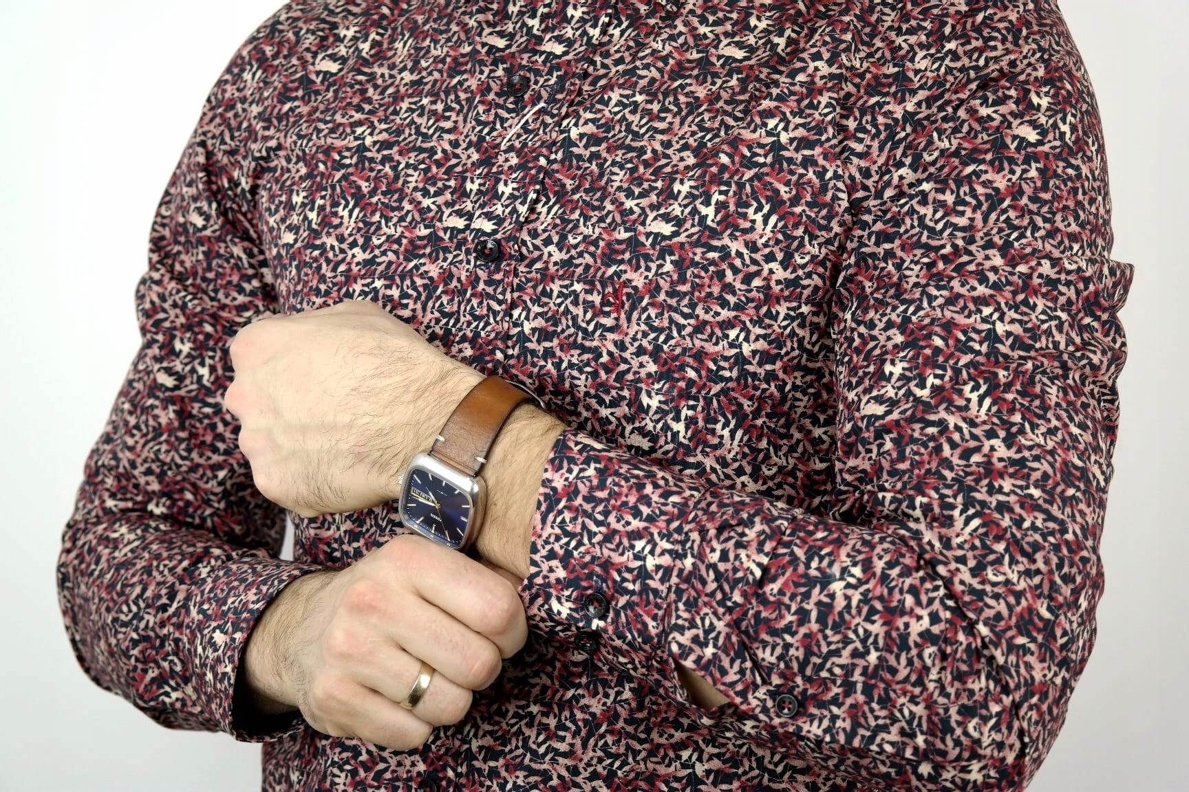 DANIEL BESSI Koszula męska fb732 Rozmiar L 41/42 Płeć mężczyzna