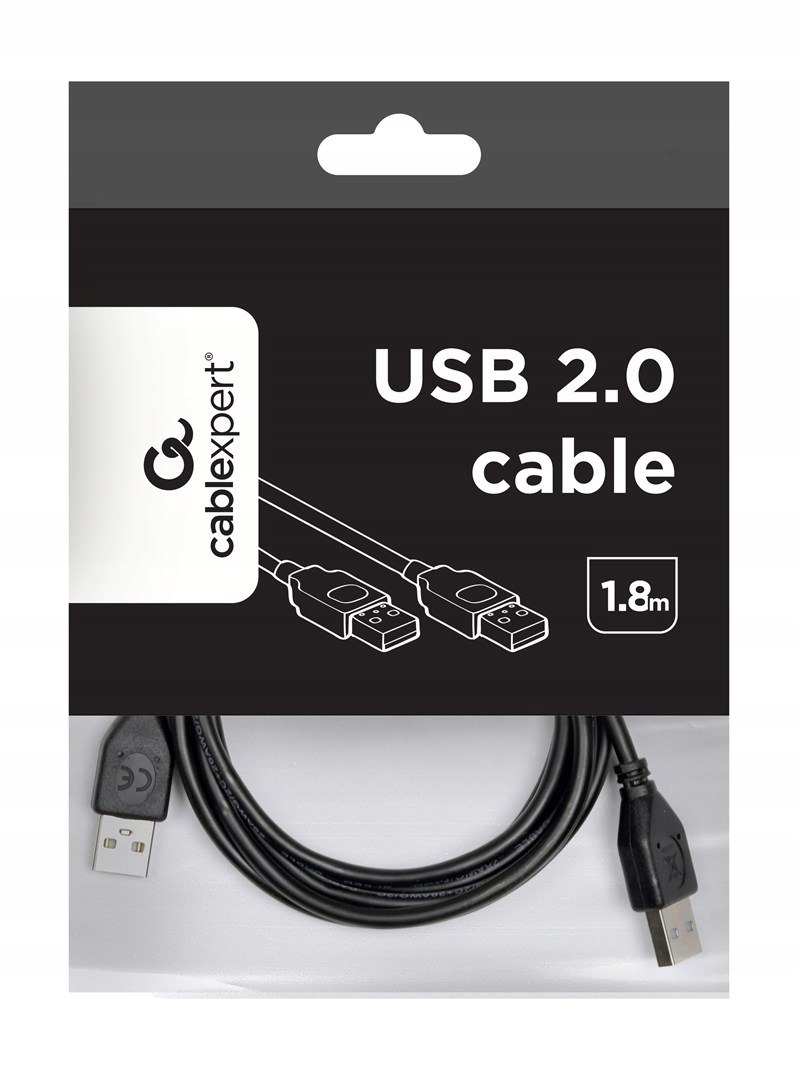 Kabel Gembird CCP-USB2-AMAM-6 (usb 2.0 typu A M Usb 2.0 typu A M; 1,8m; k