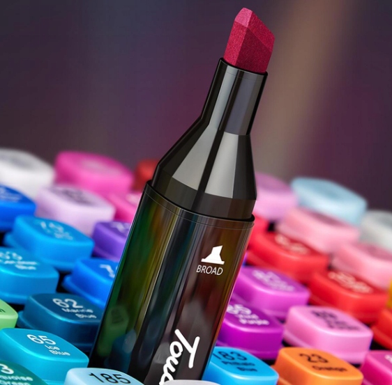 MARKERY ALKOHOLOWE DWUSTRONNE FLAMASTRY MAZAKI PISAKI ZESTAW 80 SZT+ TORBA Kolor inny kolor