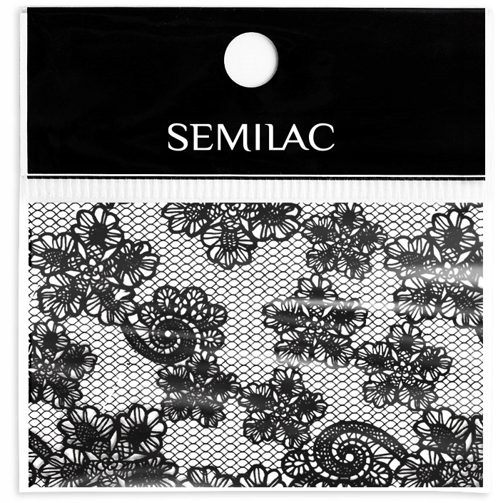 

Semilac Folia transferowa 24 Black Lace Koronka