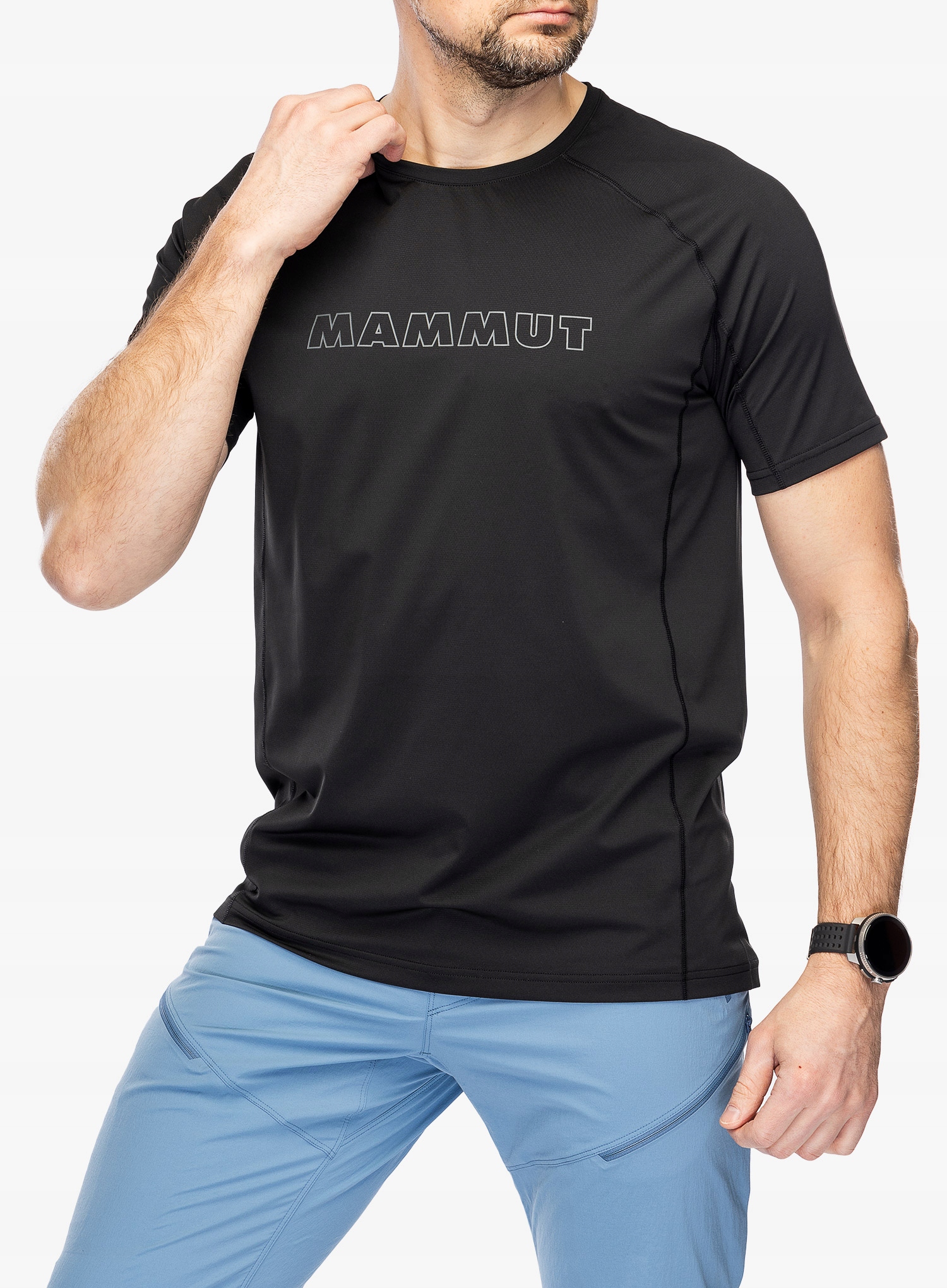 Rychleschnoucí tričko Mammut Selun Fl Logo T-Shirt černá M