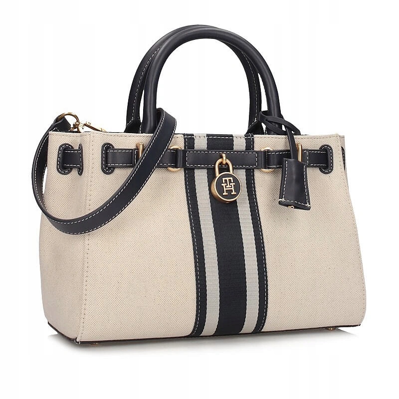 Dámská kabelka Tommy Hilfiger AW0AW18543 0K4 American Icon Mini Tote Canvas