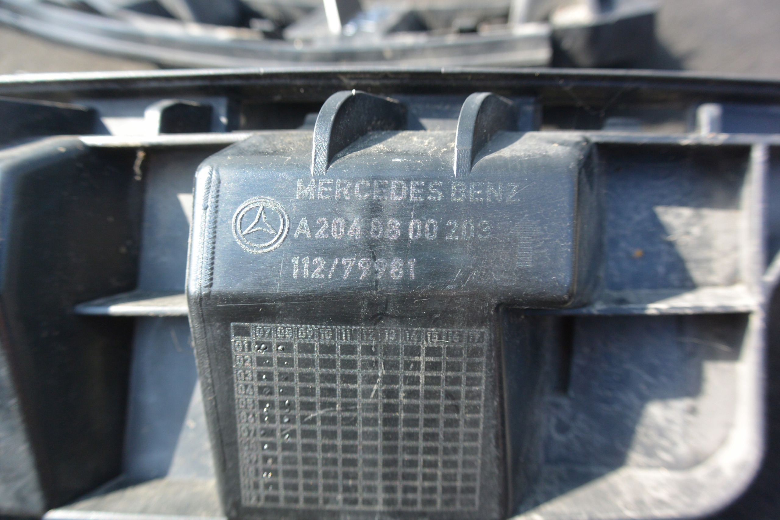 bumper bracket right left rear part MERCEDES W204 sedan