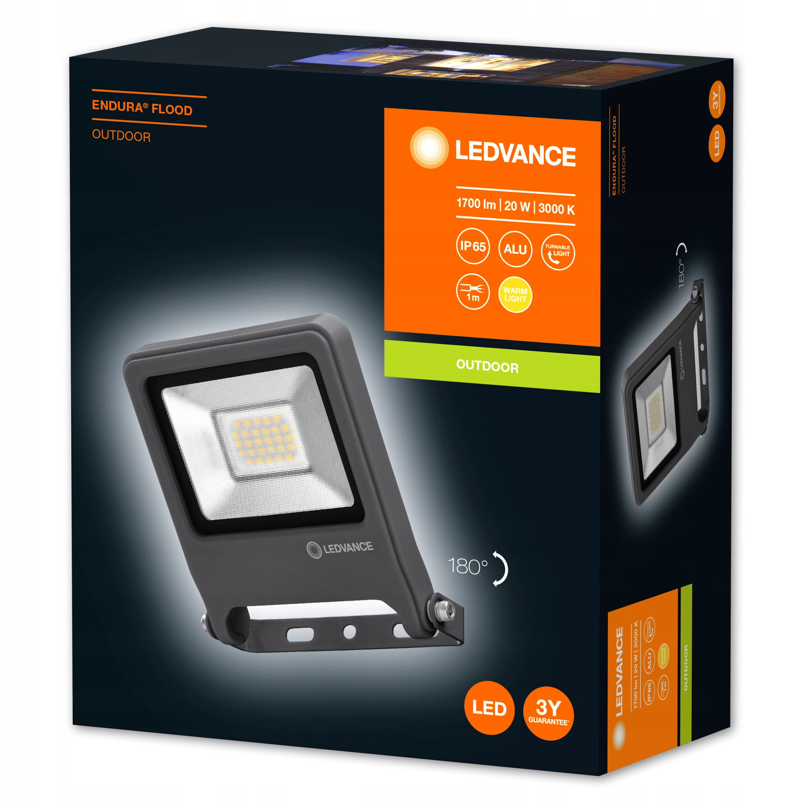 NAŚWIETLACZ LED LEDVANCE ENDURA 20W 3000K IP65 Kod producenta ENDURA