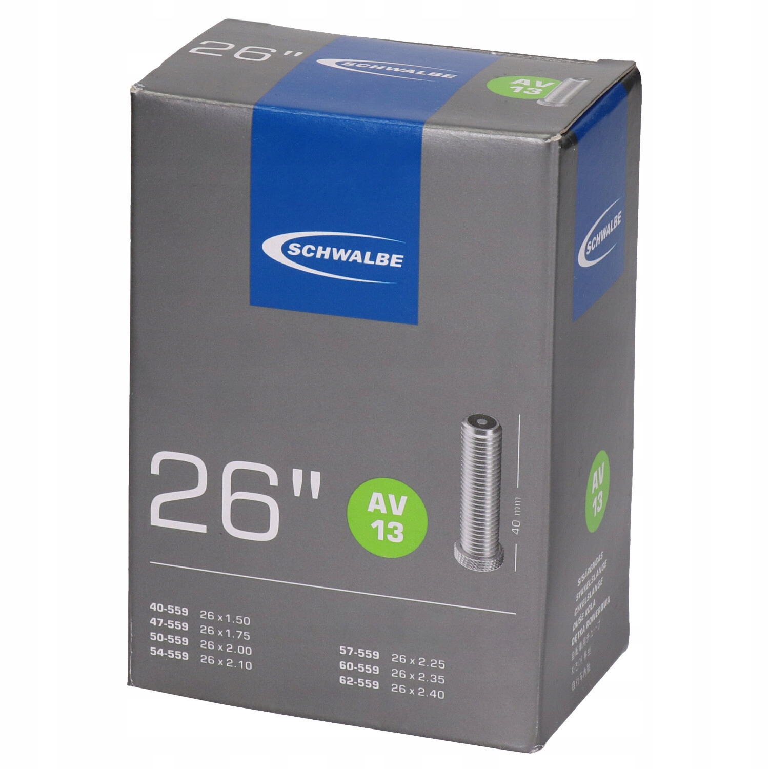 

Schwalbe AV13 Dętka 26x1.50/2.50 Av
