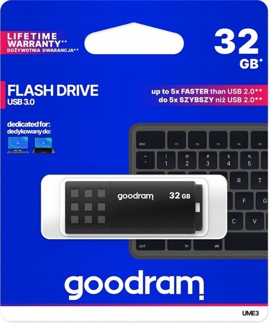 Pendrive GOODRAM 32GB UME3 USB 3.0 Black Marka GOODRAM