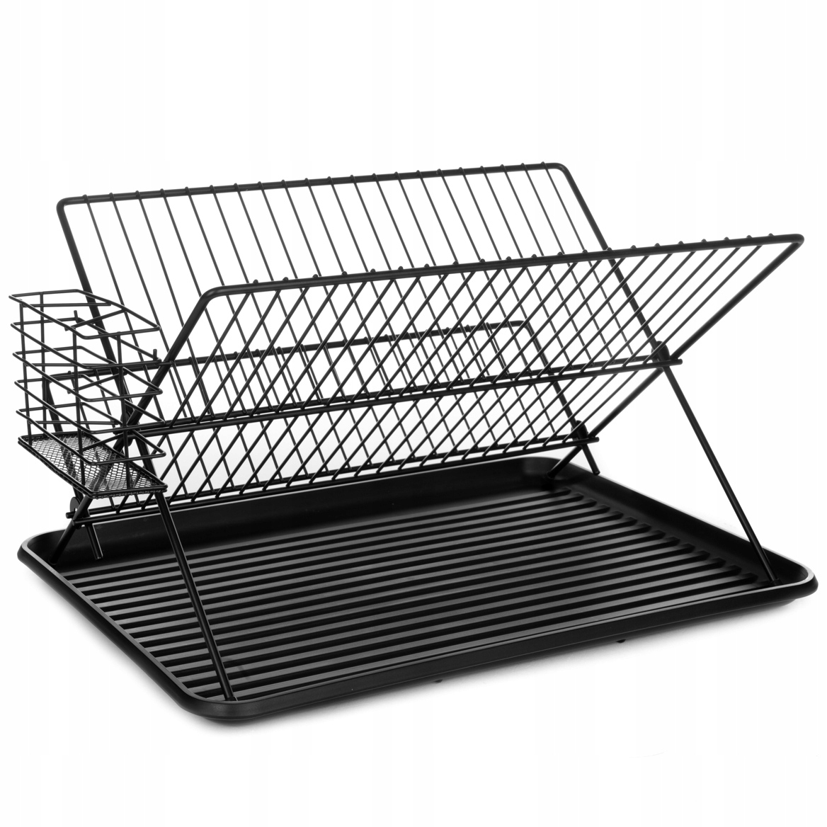 DWUPOZIOMOWA SUSZARKA DO NACZYŃ OCIEKACZ CZARNA METALOWA STYLOWA LOFT Rodzaj ociekacz (suszarka)