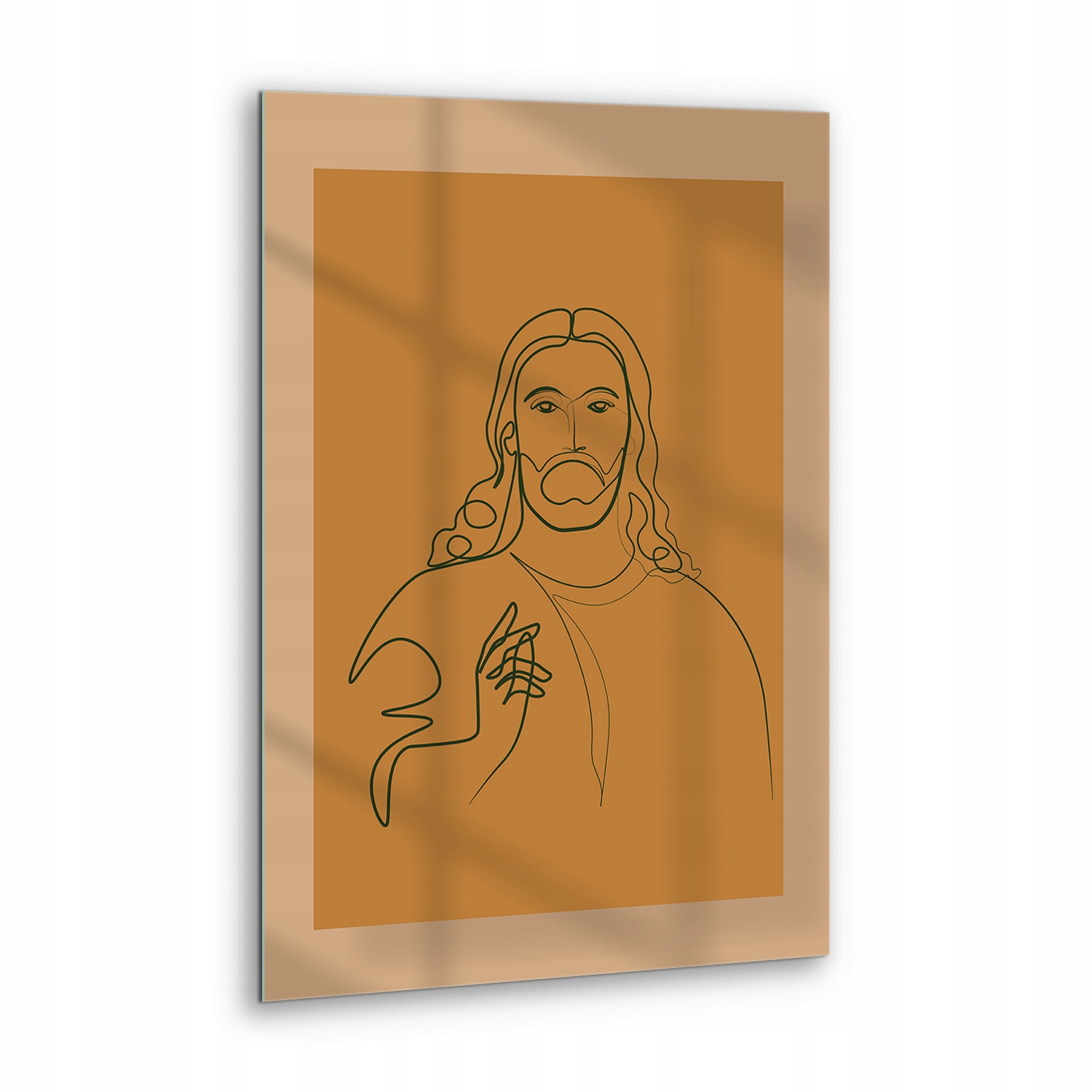 Obraz na skle Linie Ježíš Spasitel