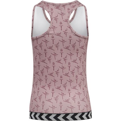 HUMMEL RÓŻOWY TOP BEZ RĘKAWÓW NADRUK POŁYSK KONTRAST OSR HMP__152 Rozmiar (new) 152