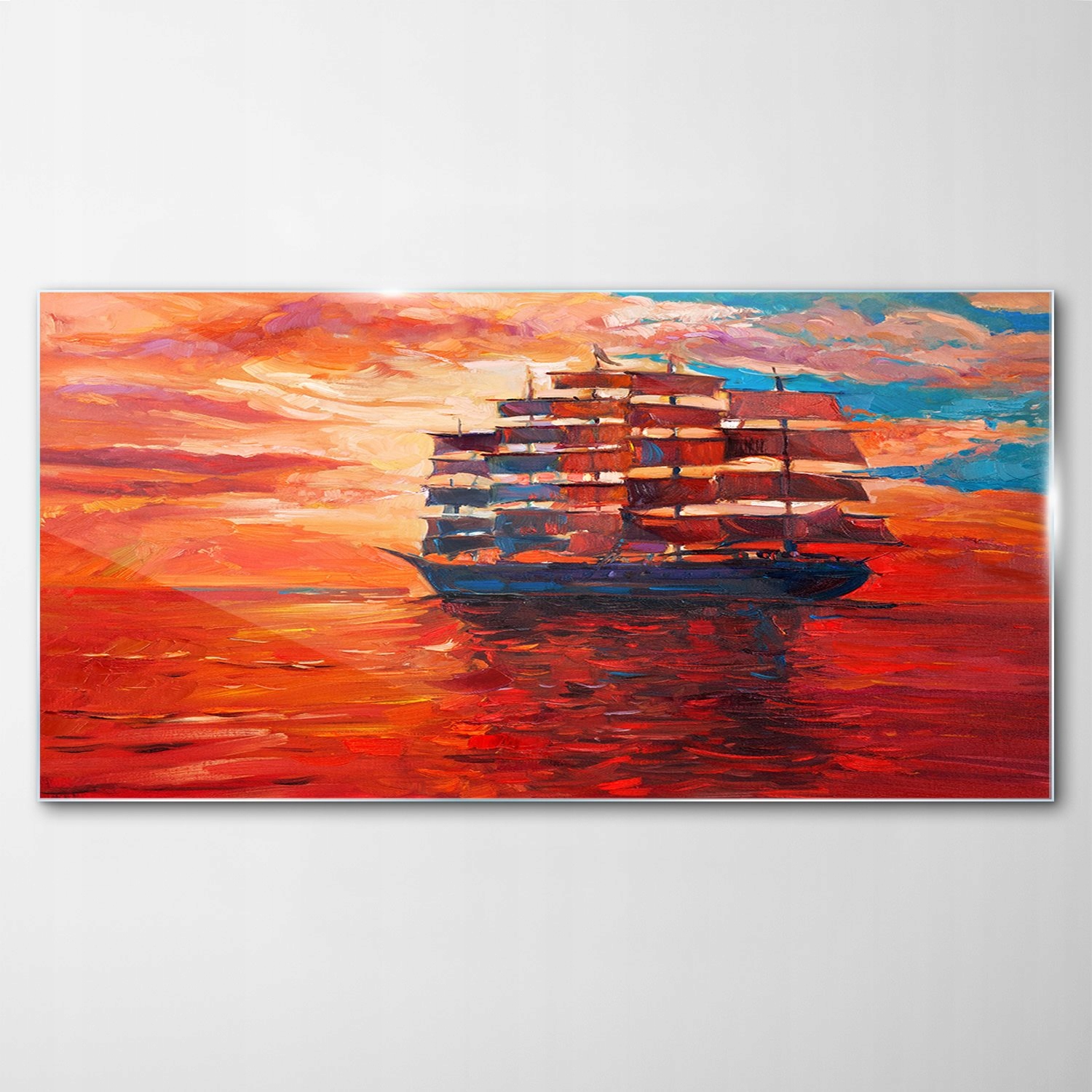 

Obraz Szklany Dekor Ocean Zachód Słońca 120x60