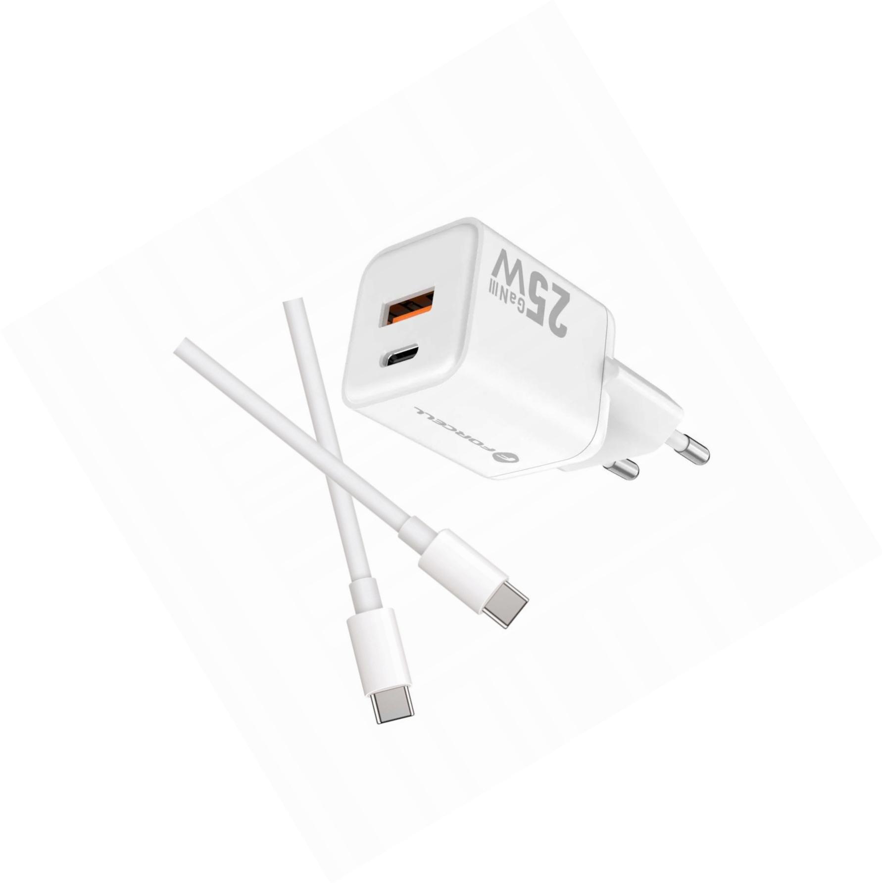 Szybka ładowarka Gan 25W 2 porty z kablem Usb-c do Samsung Galaxy A12