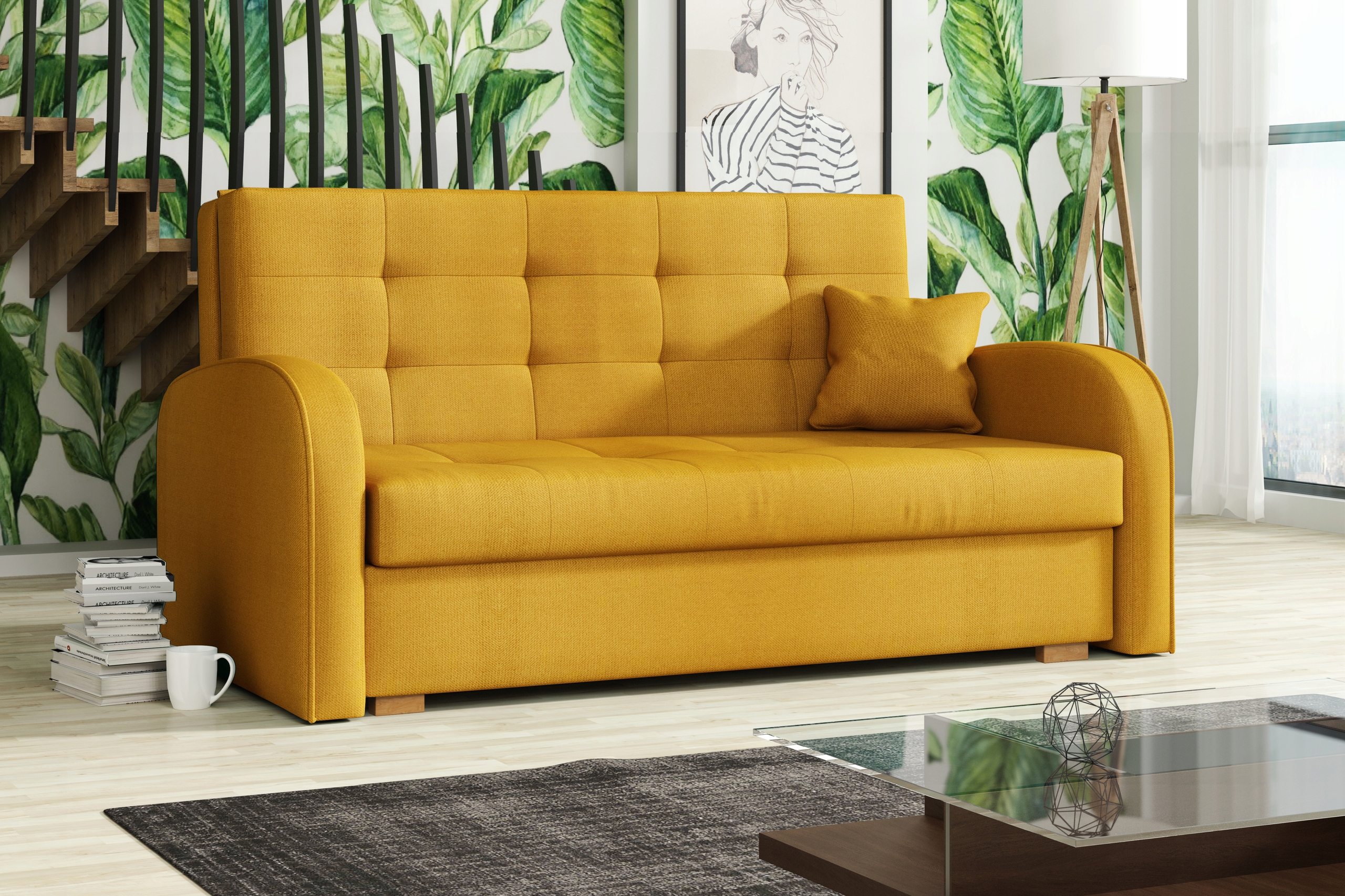 

Viga III Gold sofa amerykanka rozkładana kanapa