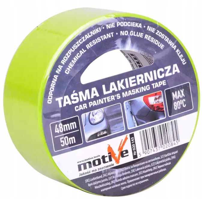 Taśma lakiernicza maskująca Washi 48mm/50m Motive antychlap speedy mask