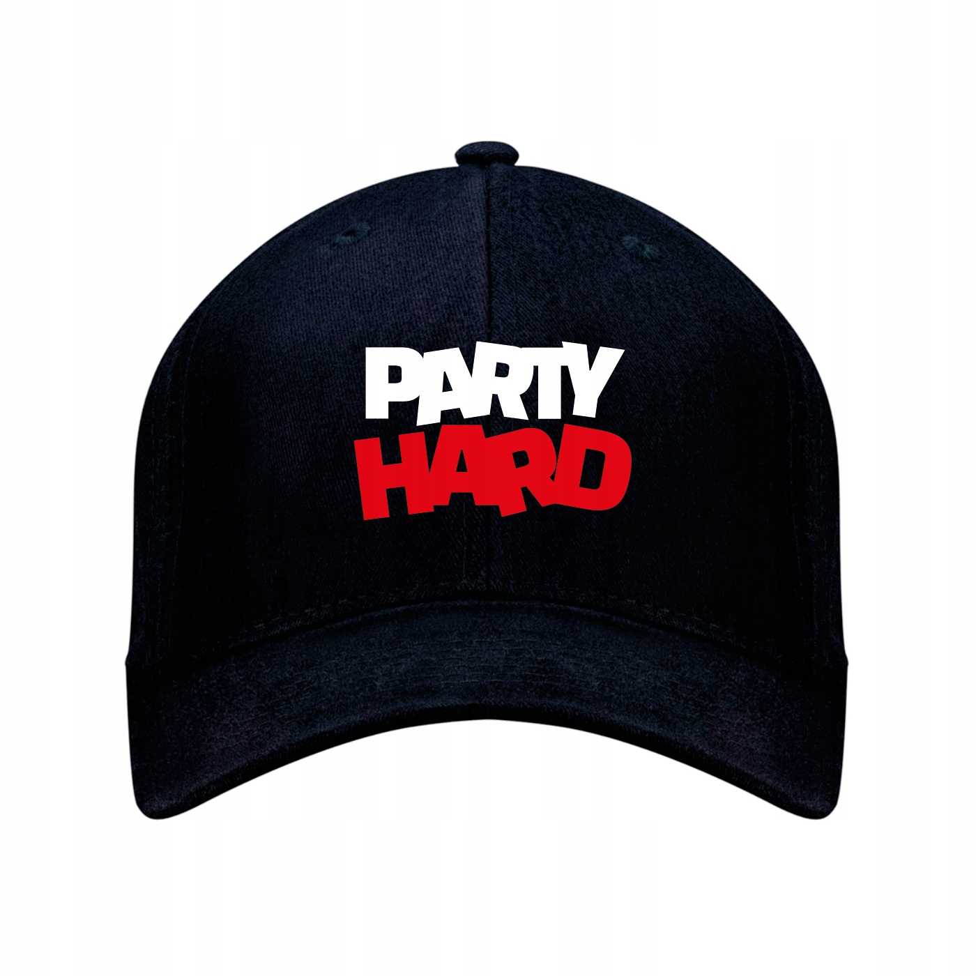CZAPKA Z DASZKIEM I METALOWYM ZAPIĘCIEM Z NADRUKIEM PARTYHARD HAFT
