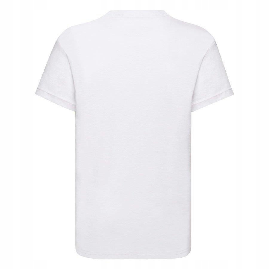T-shirt dziecięcy Fruit of the loom bawełna ORIGIN biały na W-F rozmiar 128 Kod producenta 61-019-0 30 7-8(128)