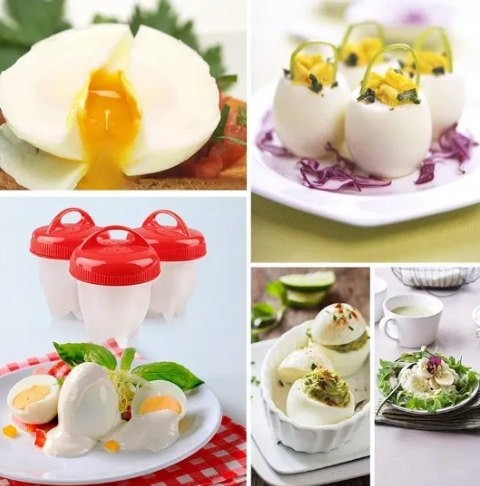 FOREMKA SILIKONOWA DO GOTOWANIA JAJEK JAJ BEZ SKORUPEK SILIKONOWA FORMA Marka inna