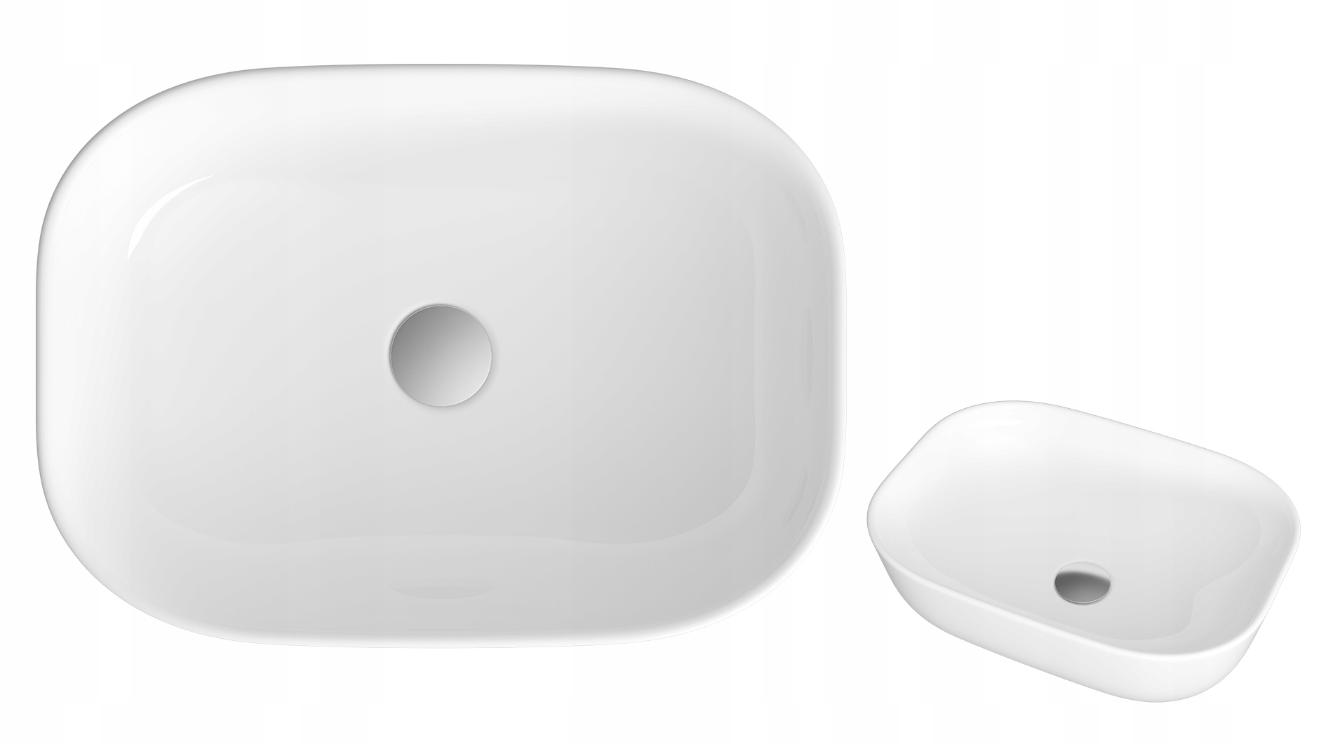 Biela Keramická Umývadlová Doska Obdĺžniková Oválna Do Kúpeľne Merca