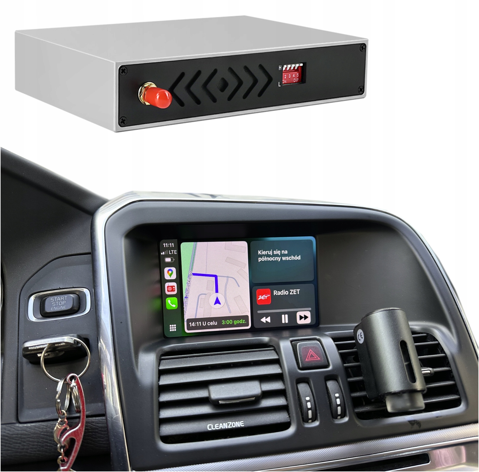 Volvo XC60 S60 V40 V60 V70 XC70 S80 2008-2013 Modul Carplay Android Auto
