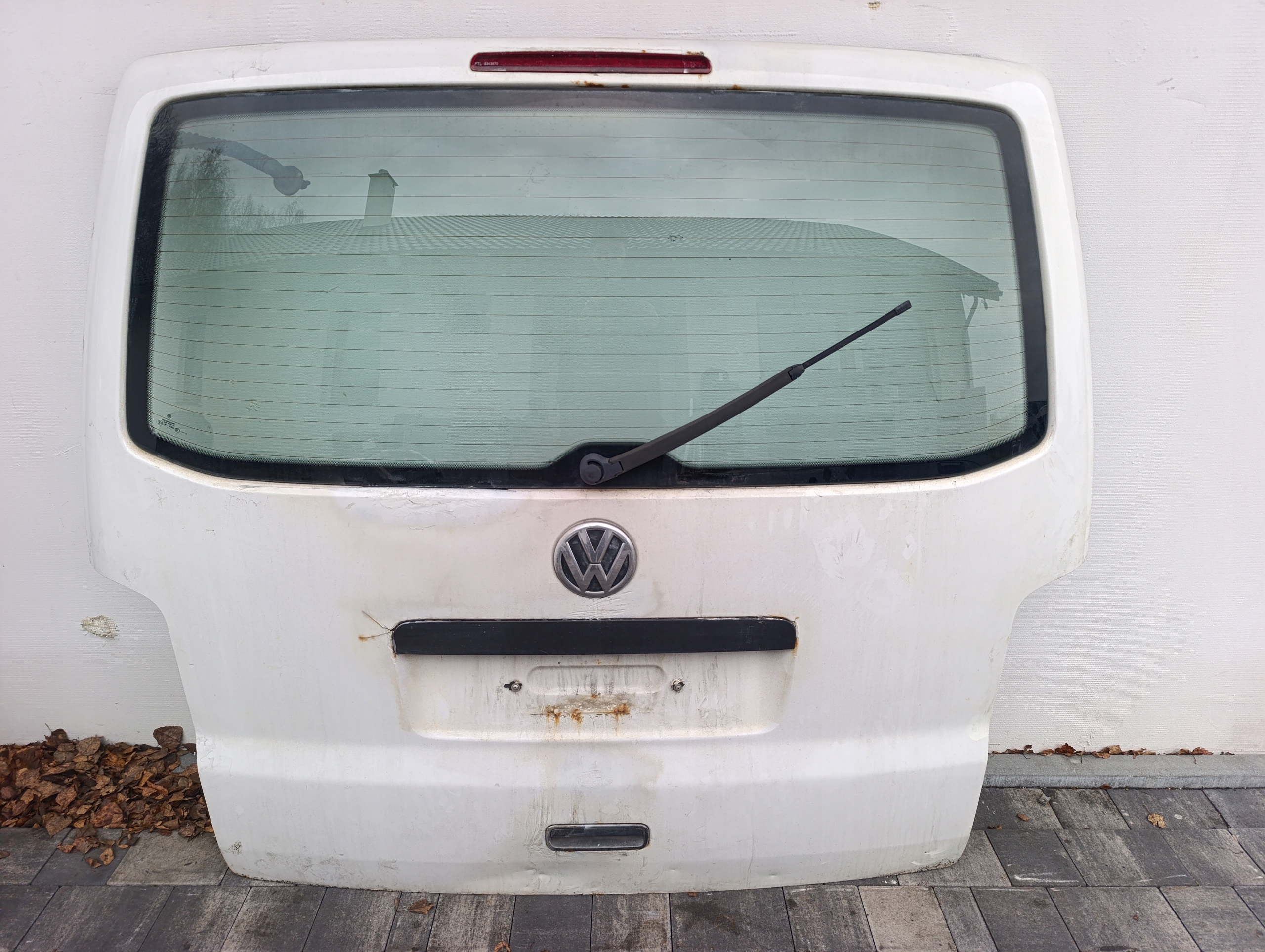 trunk door cover boot rear part VW T5 T5 LIFT biala