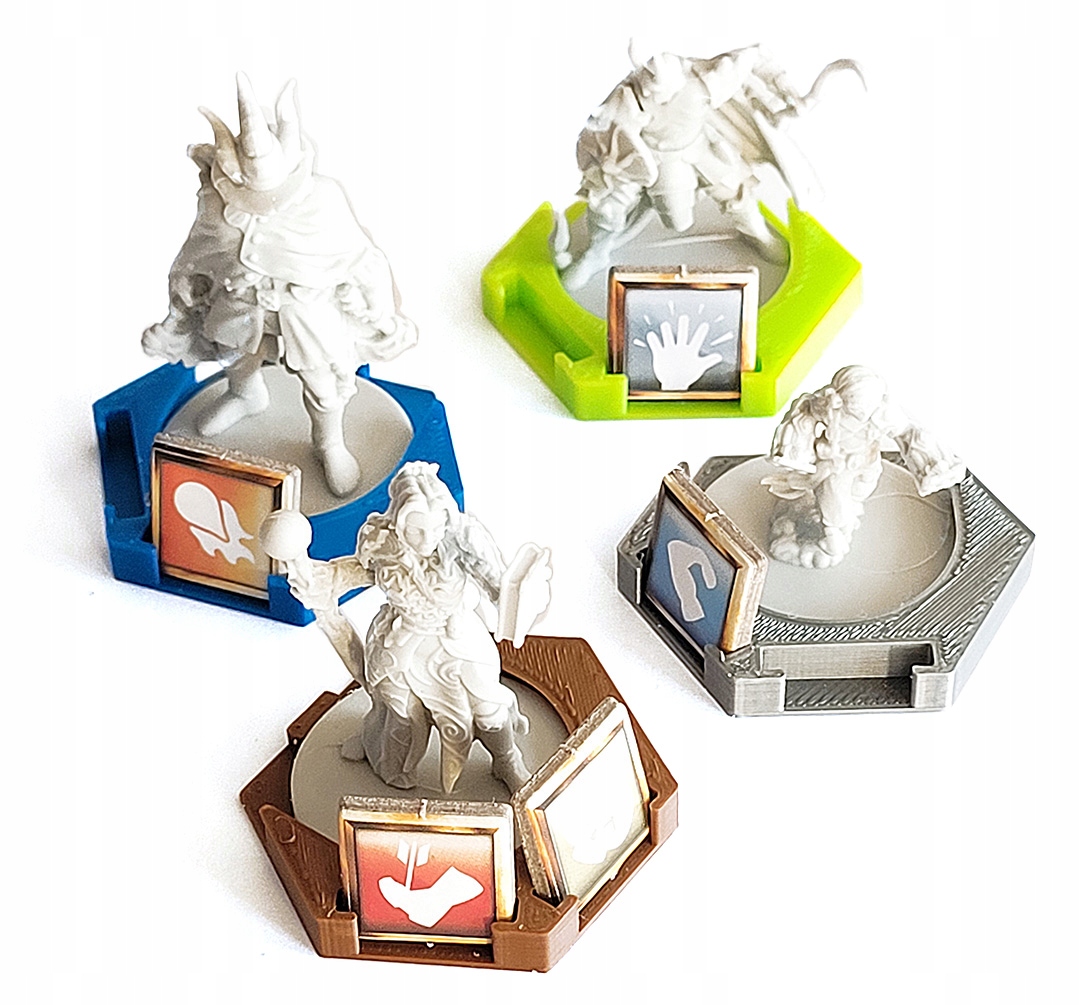 

Gloomhaven Szczęki Lwa podstawki pod postacie 4szt
