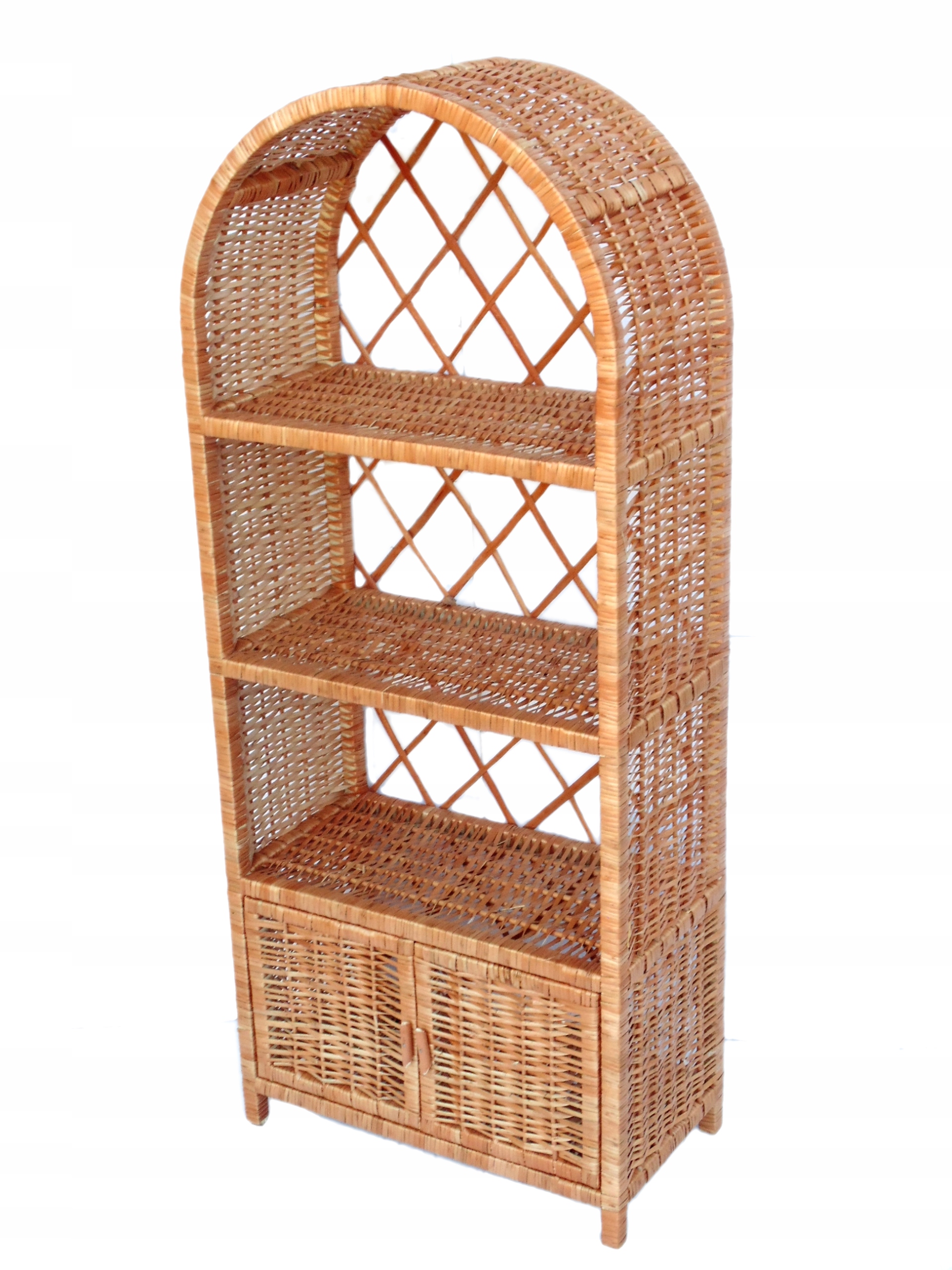 

Szafka Wiklinowa -piękna Półokrągła Etażerka Półka