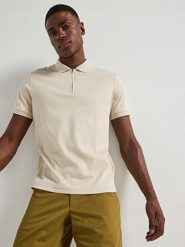 Calvin Klein Béžové Polokošile S Logem (3XL)