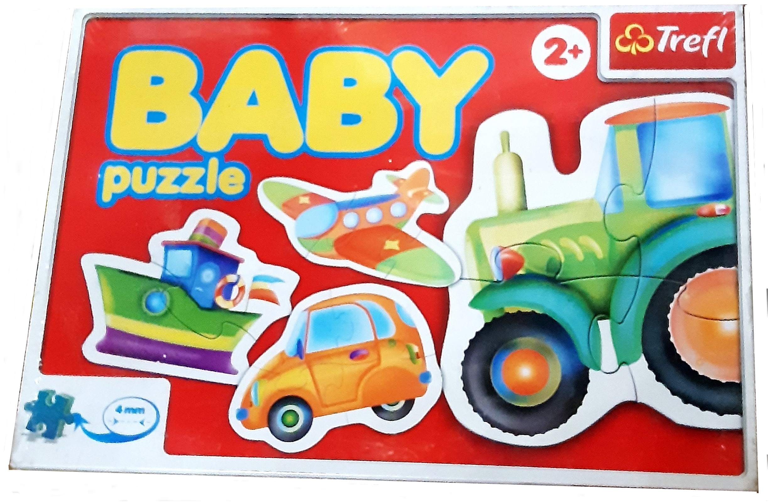 TREFL PUZZLE Baby kontury POJAZDY