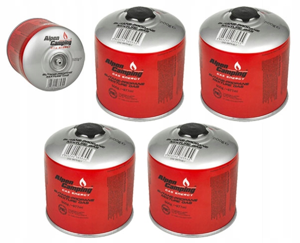 

Alpen Camping Kartusz Gazowy IK008 877ml 500g x4