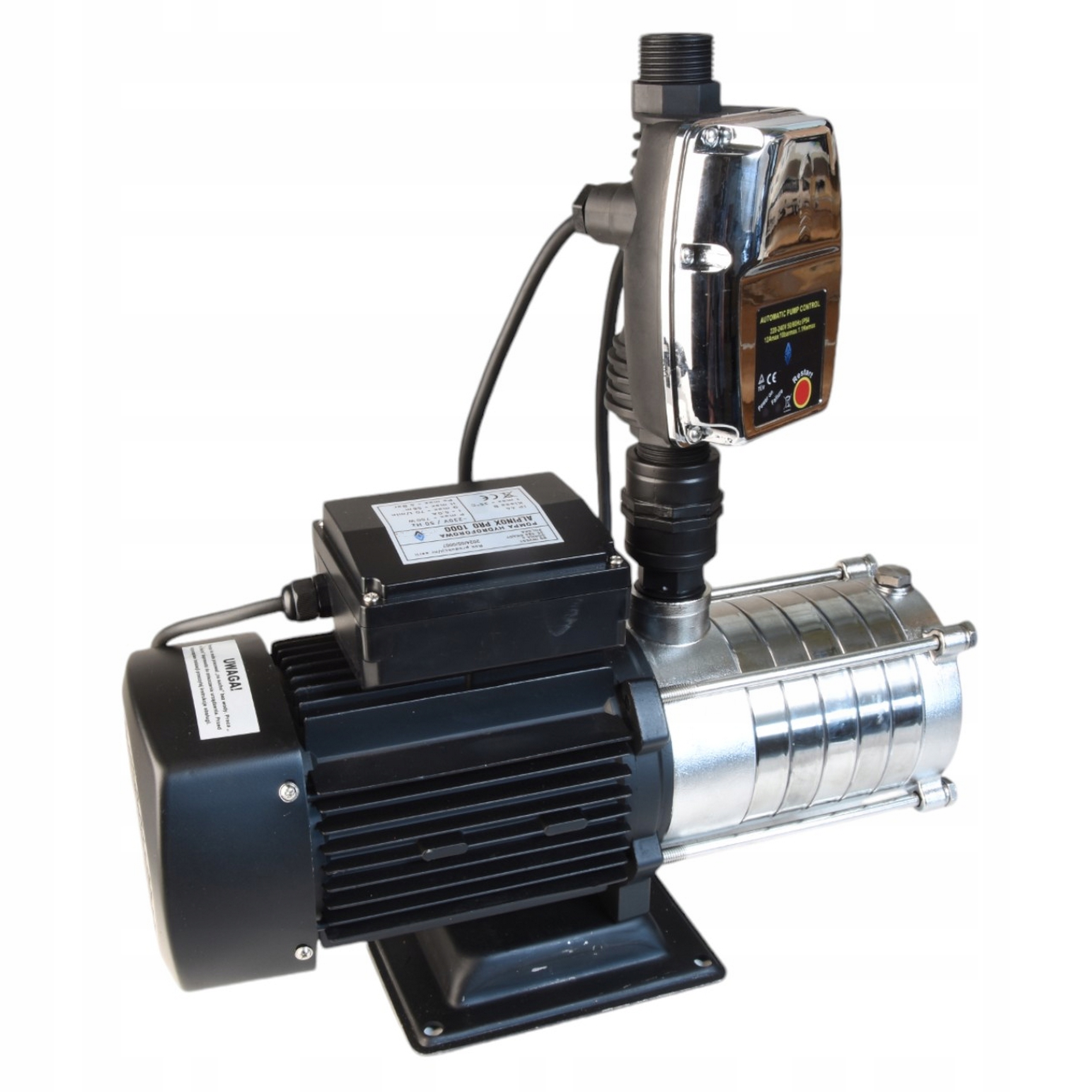 Čerpadlo Na Vodu Alpinox Pro 1000 Automat Csk 5 Regulácia 750 W Silné 4200 l/h