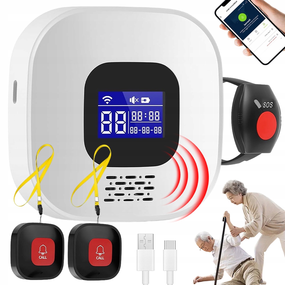 Tlačítko Alarmu Pro Seniory, Alarmový Přijímač, Ovládání Aplikací