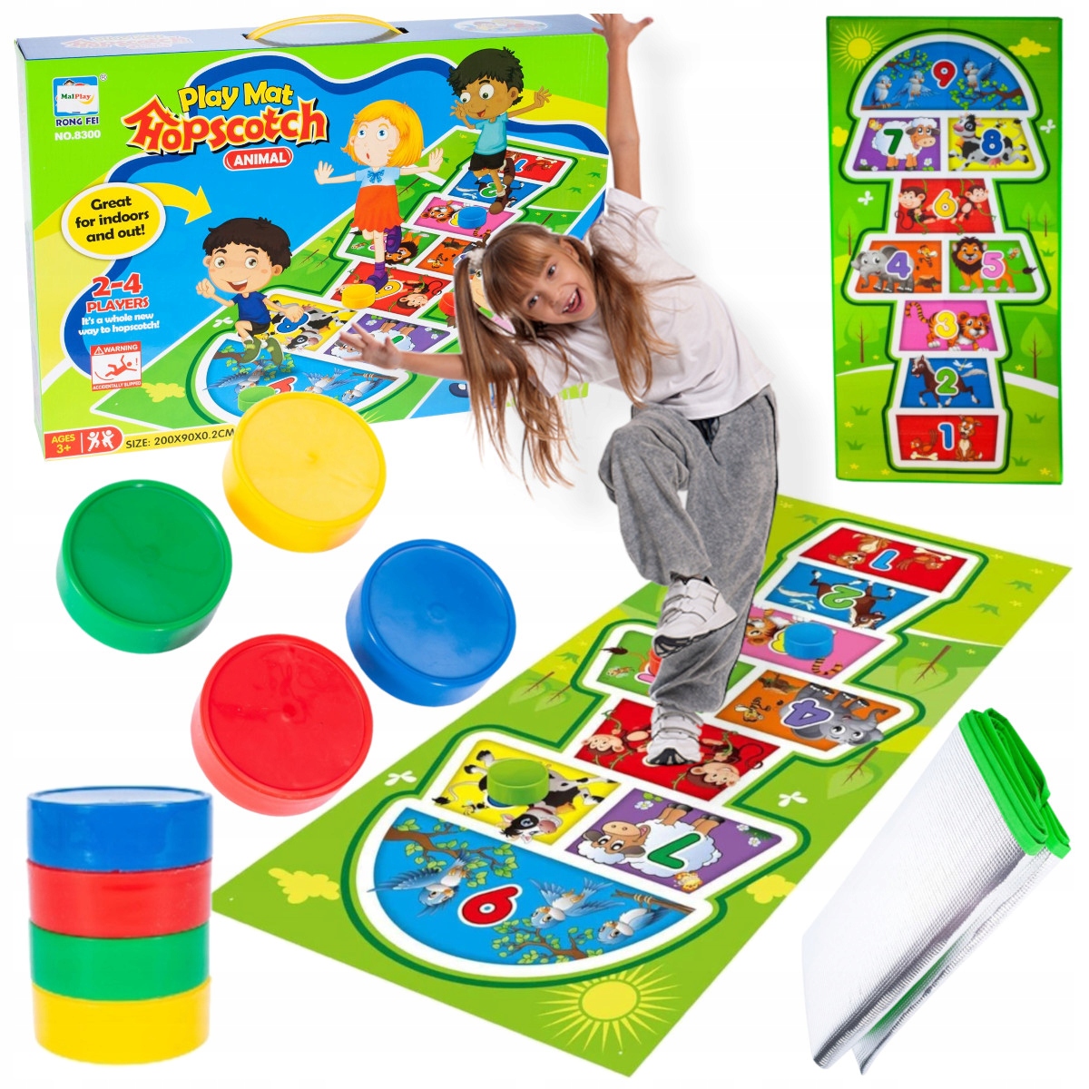 

Gra w klasy duża mata do zabawy składana 200x90