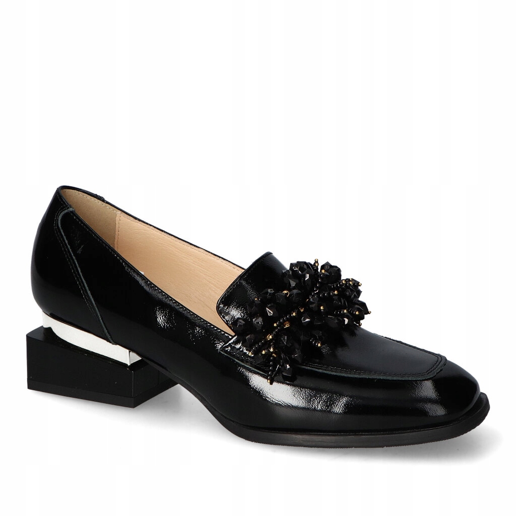 Polobotky Arka BI6689/1974+1315 Černý lak 39