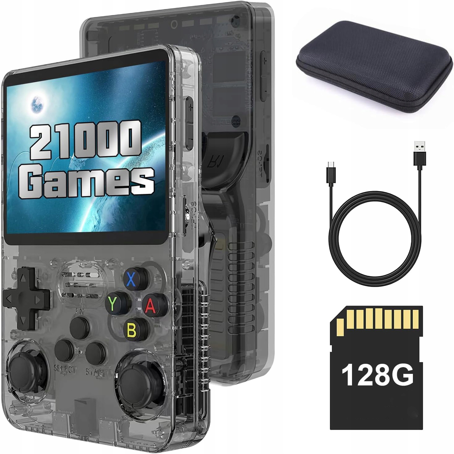 PRZENOŚNA KONSOLA DO GIER R36S RETRO 3,5-CALOWY EKRAN IPS R36S 32G+128G