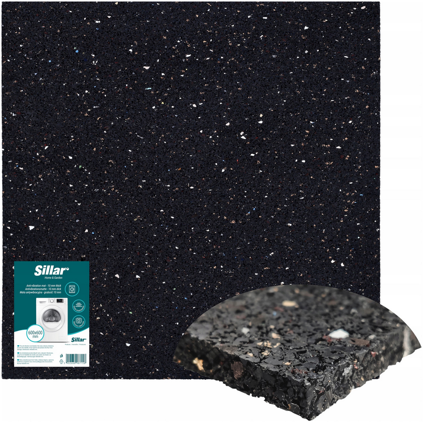 GRUBA MATA ANTYWIBRACYJNA POD PRALKĘ 60x60cm WYGŁUSZAJĄCA GRUBOŚĆ 1cm