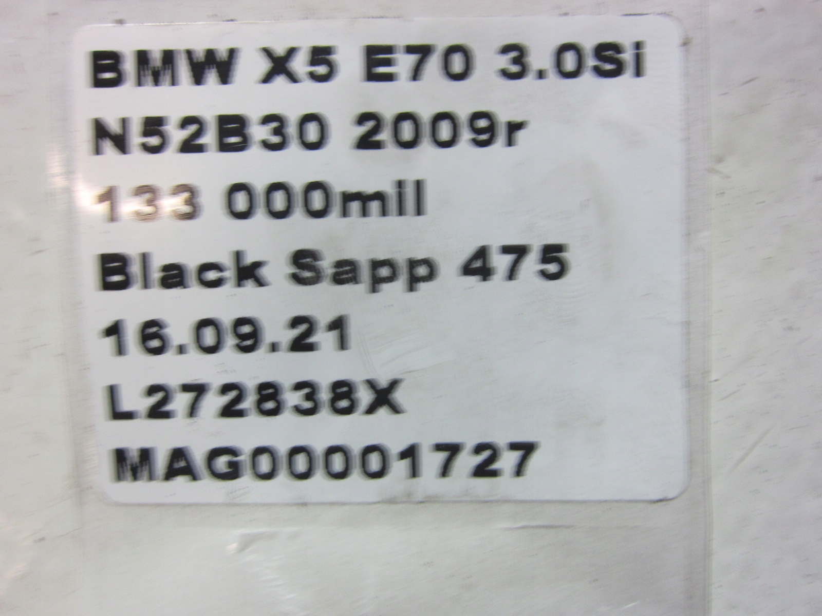 BMW E70 3.0Si X5 N52 supporto Destro Motore 6777258