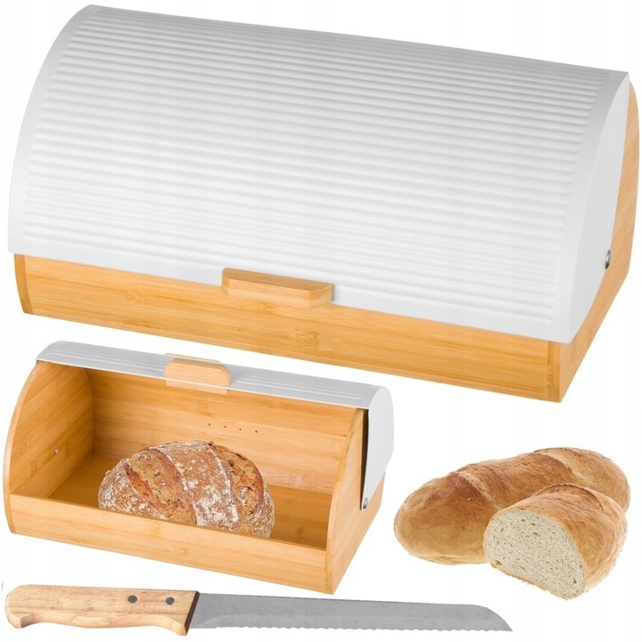 CHLEBAK DUŻY POJEMNIK NA PIECZYWO CHLEB DREWNIANY 2774