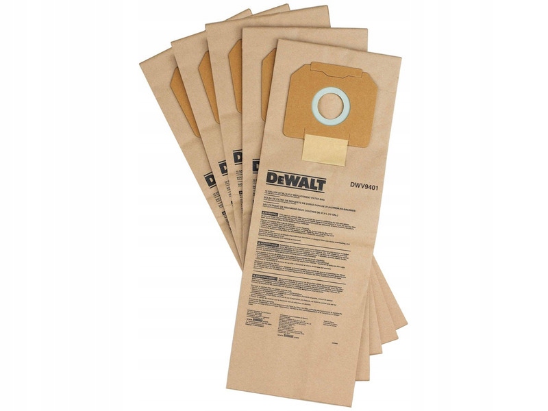 Worek do odkurzacza Dewalt Dwv9401-xj (5 sztuk)