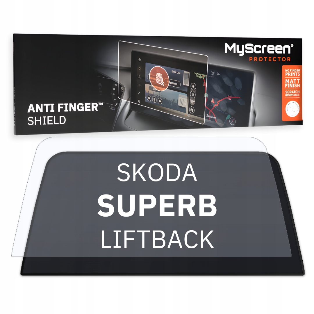 Matná fólie pro Skoda Superb Liftback 2019 8" MyScreen Anti Finger