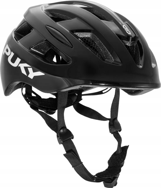 Kask Rowerowy Dziecięcy Puky Czarny Połysk M 9607
