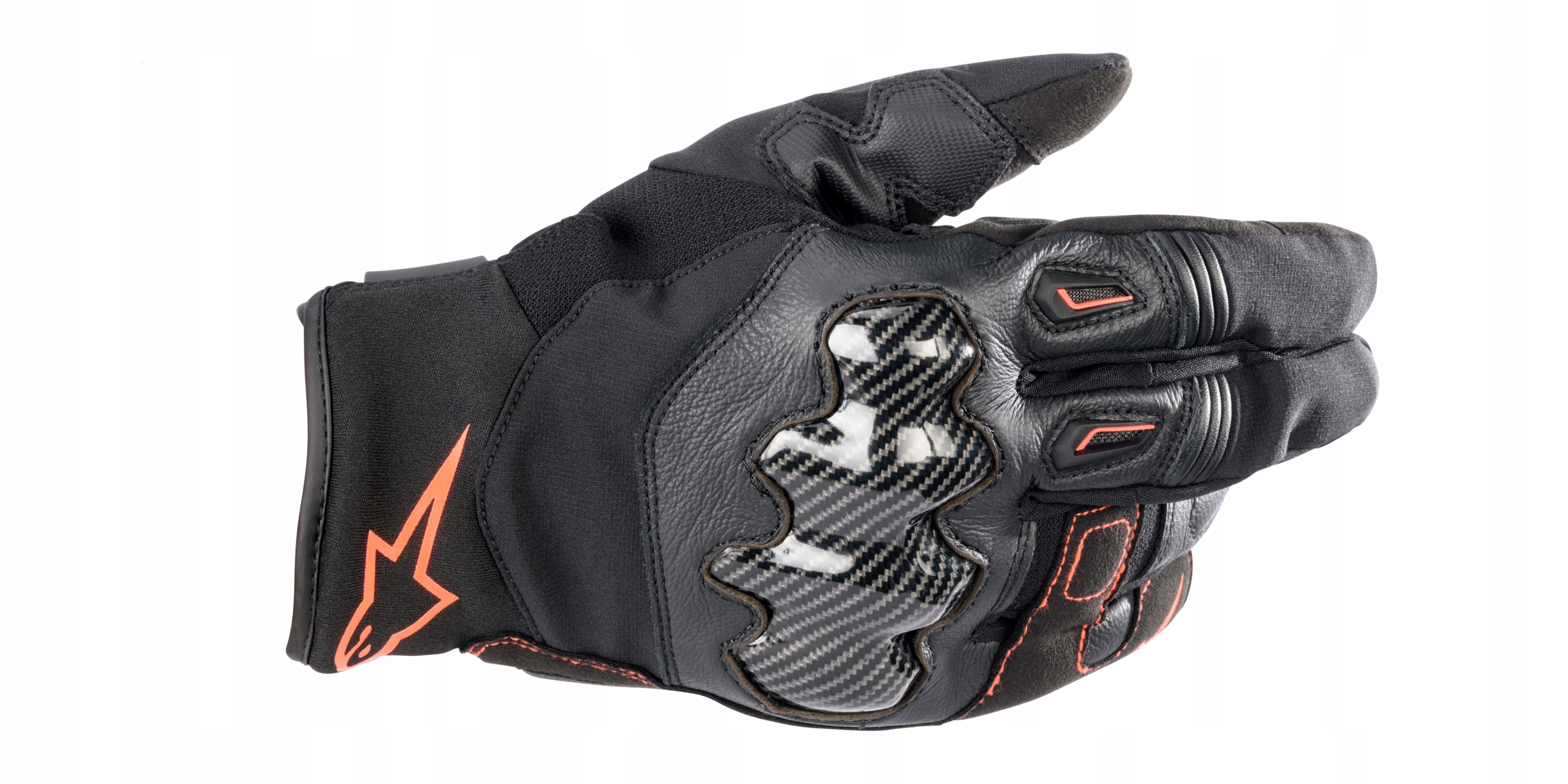 Rękawice motocyklowe Alpinestars SMX-1 Drystar czarny czerwony XL