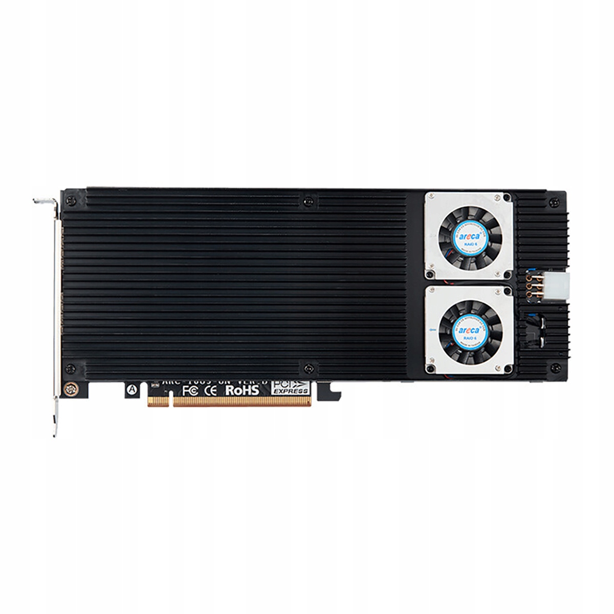 Areca ARC-1689-8N 8x Ssd NVMe M.2 PCIe 5.0 Hardware Raid adaptér macOS Win