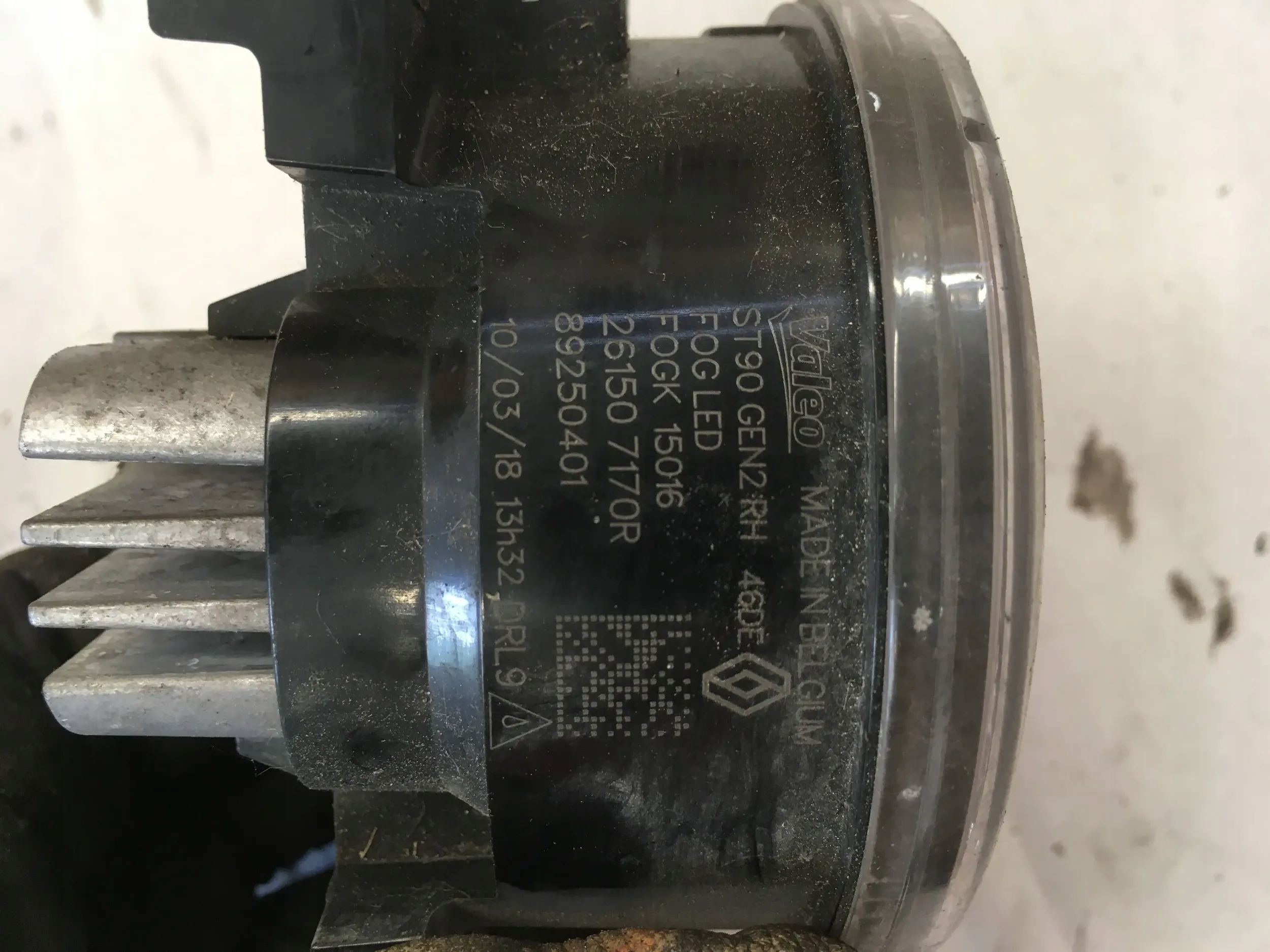 ГАЛОГЕН правый renault CAPTUR 2018 261507170R