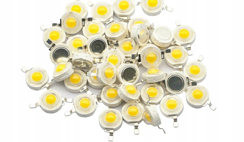 DIODY POWER LED 1W BIAŁE I KOLOROWE EPISTAR 10 SZT Stan opakowania oryginalne