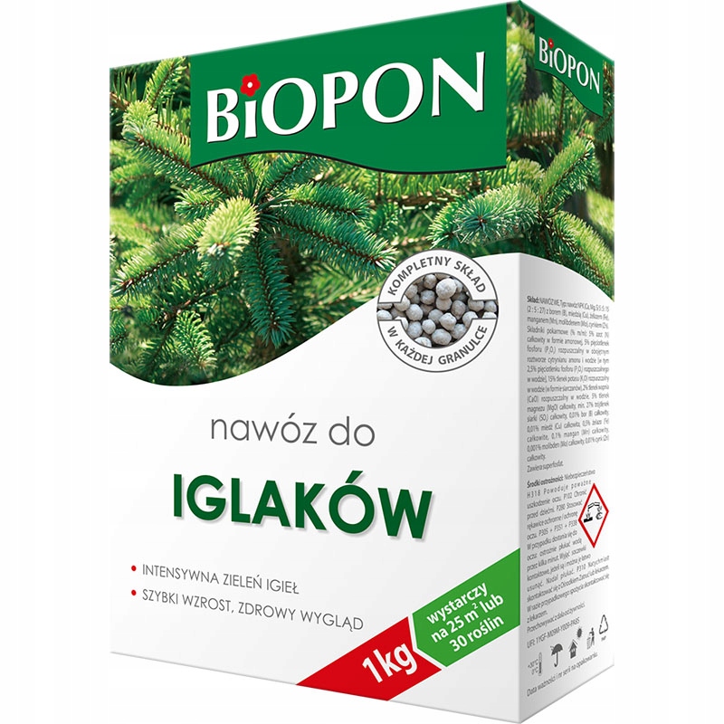 

Nawóz Biopon 1053 granulat do iglaków 3kg