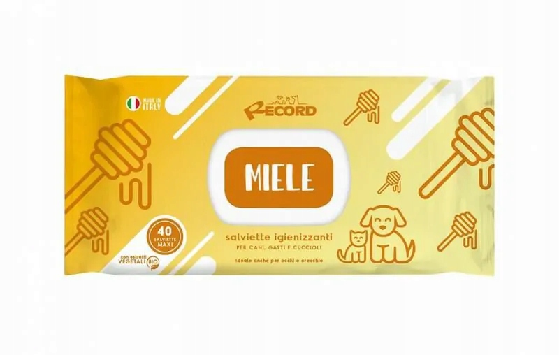 

Record Chusteczki New Miód XL 40szt Antybakteryjne