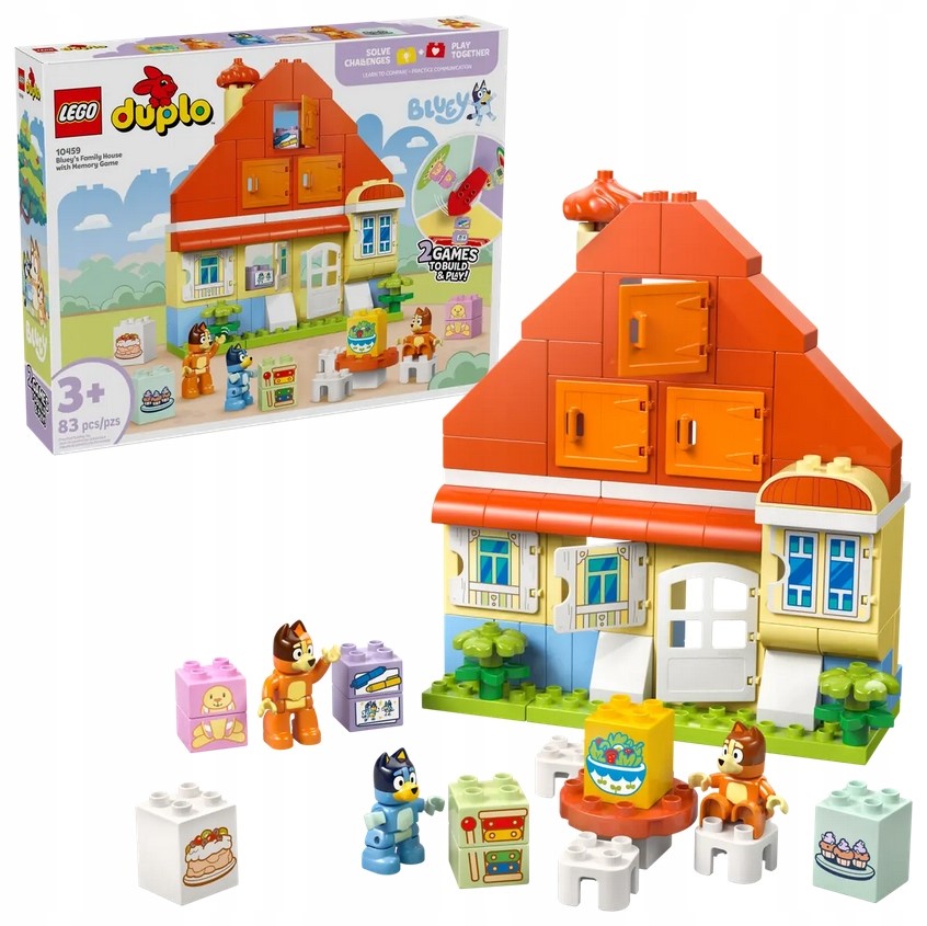 Lego 10459 Duplo Rodinný dům Blue s paměťovou hrou