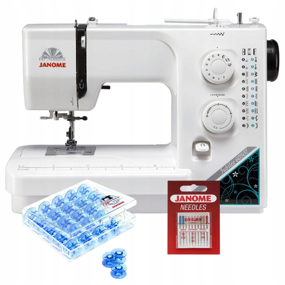 Doskonała hobbystyczna Maszyna do szycia Janome Jubilee 60507