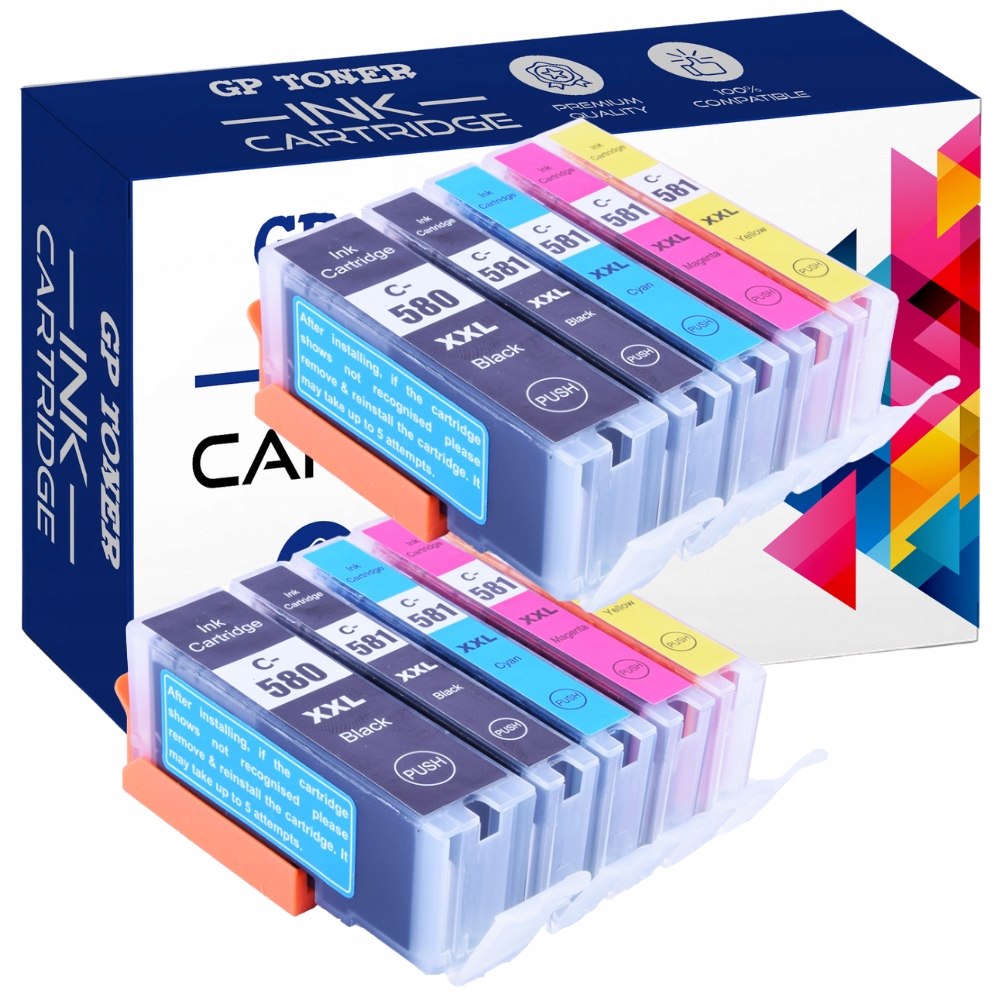 

10x Tusze do Canon Pixma TS705 TS6250 TS6521 6350